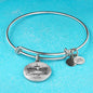 Faith Ask Until God Stainless Steel or 18k Gold Circle Bangle Bracelet - Express Your Love Gifts