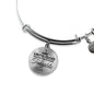 Faith Ask Until God Stainless Steel or 18k Gold Circle Bangle Bracelet - Express Your Love Gifts