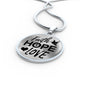 Faith Hope Love Corinthians Circle Necklace Stainless Steel or 18k Gold 18-22"-Express Your Love Gifts