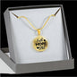Faith Hope Love Corinthians Circle Necklace Stainless Steel or 18k Gold 18-22"-Express Your Love Gifts