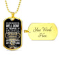 Faithful Servant Matthew 25:21 Stainless Steel or 18k Gold Dog Tag Necklace 24" Chain-Express Your Love Gifts