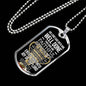 Faithful Servant Matthew 25:21 Stainless Steel or 18k Gold Dog Tag Necklace 24" Chain-Express Your Love Gifts