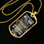 Faithful Servant Matthew 25:21 Stainless Steel or 18k Gold Dog Tag Necklace 24" Chain-Express Your Love Gifts