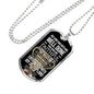 Faithful Servant Matthew 25:21 Stainless Steel or 18k Gold Dog Tag Necklace 24" Chain-Express Your Love Gifts