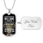 Faithful Servant Matthew 25:21 Stainless Steel or 18k Gold Dog Tag Necklace 24" Chain-Express Your Love Gifts