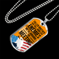 Fallen Brother Soldier Gift Stainless Steel or 18k Gold Dog Tag 24" Chain-Express Your Love Gifts