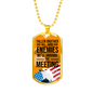 Fallen Brother Soldier Gift Stainless Steel or 18k Gold Dog Tag 24" Chain-Express Your Love Gifts