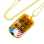 Fallen Brother Soldier Gift Stainless Steel or 18k Gold Dog Tag 24" Chain-Express Your Love Gifts
