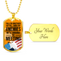 Fallen Brother Soldier Gift Stainless Steel or 18k Gold Dog Tag 24" Chain-Express Your Love Gifts