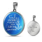 Family Is The Anchor Necklace Stainless Steel or 18k Gold Dog Tag 24" Chain-Express Your Love Gifts