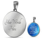 Family Is The Anchor Necklace Stainless Steel or 18k Gold Dog Tag 24" Chain-Express Your Love Gifts