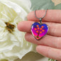 Family Tree Necklace Stainless Steel or 18k Gold Heart Pendant 18-22" - Express Your Love Gifts