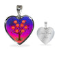 Family Tree Necklace Stainless Steel or 18k Gold Heart Pendant 18-22" - Express Your Love Gifts