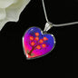 Family Tree Necklace Stainless Steel or 18k Gold Heart Pendant 18-22" - Express Your Love Gifts