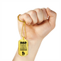 Father Gift Dad Gift Necklace Stainless Steel or 18k Gold Dog Tag 24" Chain-Express Your Love Gifts