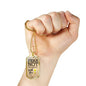 Fear Not God Is With You Isaiah 41:10 Stainless Steel or 18k Gold Dog Tag 24" Chain-Express Your Love Gifts
