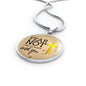 Fear Not Isaiah 41:10 Circle Necklace Stainless Steel or 18k Gold 18-22" - Express Your Love Gifts