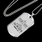 Fear Not Isaiah 41:10 Necklace Stainless Steel or 18k Gold Dog Tag w 24" Chain-Express Your Love Gifts