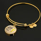 Fear Not Isaiah 41:10  Stainless Steel or 18k Gold Circle Bangle Bracelet - Express Your Love Gifts