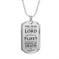 Fear Of The Lord Necklace Stainless Steel or 18k Gold Dog Tag 24" Chain-Express Your Love Gifts