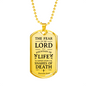 Fear Of The Lord Necklace Stainless Steel or 18k Gold Dog Tag 24" Chain-Express Your Love Gifts
