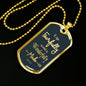Fearfully And Wonderfully Made Necklace Stainless Steel or 18k Gold Dog Tag 24" Chain - Express Your Love Gifts