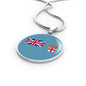 Fiji Flag Necklace Fiji Flag Stainless Steel or 18k Gold 18-22" - Express Your Love Gifts