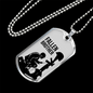 Final Brother Soldier Dog Tag Necklace Stainless Steel or 18k Gold 24" Chain-Express Your Love Gifts
