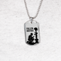 Final Brother Soldier Dog Tag Necklace Stainless Steel or 18k Gold 24" Chain-Express Your Love Gifts
