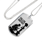 Final Brother Soldier Dog Tag Necklace Stainless Steel or 18k Gold 24" Chain-Express Your Love Gifts