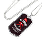 Firefighter Gift Be Strong and of Good Courage Religious Gift Dog Tag Stainless Steel or 18k Gold 24 - Express Your Love Gifts