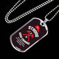 Firefighter Gift Be Strong and of Good Courage Religious Gift Dog Tag Stainless Steel or 18k Gold 24 - Express Your Love Gifts
