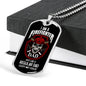 Firefighter Gift Firefighter Dad Dog Tag Stainless Steel or 18k Gold 24 - Express Your Love Gifts