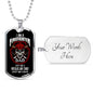 Firefighter Gift Firefighter Dad Dog Tag Stainless Steel or 18k Gold 24 - Express Your Love Gifts