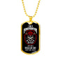 Firefighter Gift Firefighter Dad Dog Tag Stainless Steel or 18k Gold 24 - Express Your Love Gifts
