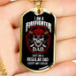Firefighter Gift Firefighter Dad Dog Tag Stainless Steel or 18k Gold 24 - Express Your Love Gifts