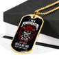 Firefighter Gift Firefighter Dad Dog Tag Stainless Steel or 18k Gold 24 - Express Your Love Gifts