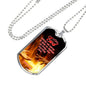 Firefighter Christian God Will Deliver Us! Gift Dog Tag Stainless Steel or 18k Gold 24 - Express Your Love Gifts