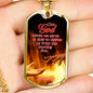 Firefighter Christian God Will Deliver Us! Gift Dog Tag Stainless Steel or 18k Gold 24 - Express Your Love Gifts