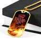 Firefighter Christian God Will Deliver Us! Gift Dog Tag Stainless Steel or 18k Gold 24 - Express Your Love Gifts