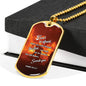Firefighter Christian Religious Necklace Don’t Be Afraid! Dog Tag Stainless Steel or 18k Gold 24 - Express Your Love Gifts