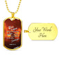 Firefighter Christian Religious Necklace Don’t Be Afraid! Dog Tag Stainless Steel or 18k Gold 24 - Express Your Love Gifts