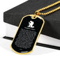 Firefighter's Prayer Stainless Steel or 18k Gold Dog Tag 24" Chain Fireman Gift-Express Your Love Gifts