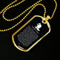 Firefighter's Prayer Stainless Steel or 18k Gold Dog Tag 24" Chain Fireman Gift-Express Your Love Gifts