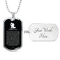 Firefighter's Prayer Stainless Steel or 18k Gold Dog Tag 24" Chain Fireman Gift-Express Your Love Gifts