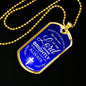 First Holy Communion Necklace Stainless Steel or 18k Gold Dog Tag 24" Chain-Express Your Love Gifts