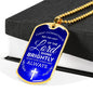 First Holy Communion Necklace Stainless Steel or 18k Gold Dog Tag 24" Chain-Express Your Love Gifts
