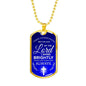 First Holy Communion Necklace Stainless Steel or 18k Gold Dog Tag 24" Chain-Express Your Love Gifts