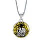 Fitness Gym Bodybuilder Motivation Gift Mean Lean Fighting Machine Circle Necklace-Express Your Love Gifts