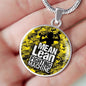 Fitness Gym Bodybuilder Motivation Gift Mean Lean Fighting Machine Circle Necklace-Express Your Love Gifts